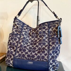 Coach Denim Signature Shoulder Bag